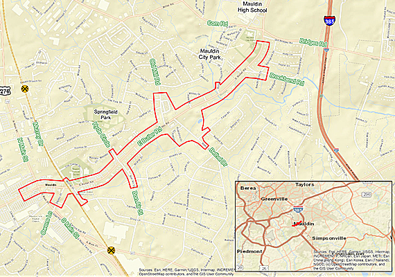 Map of proposed project area