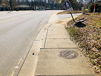 Butler Rd. Corridor; Existing Sidewalk